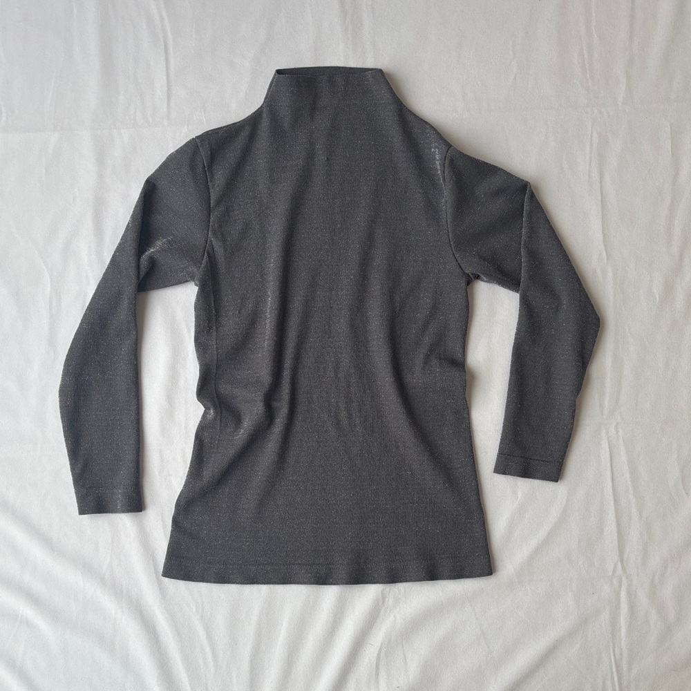Gray Sparkle 3/4 Sleeve Top